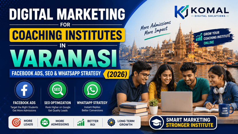 Digital Marketing for Coaching Institutes in Varanasi: Facebook Ads, SEO & WhatsApp Strategy (2026)