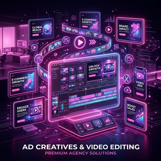Ad creatives and video editing