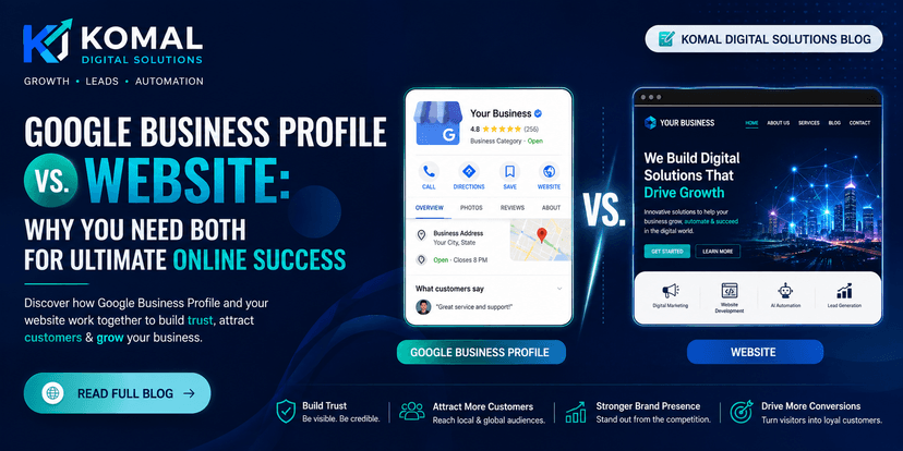 Google Business Profile vs. Website: Why You Need Both for Ultimate Online Success