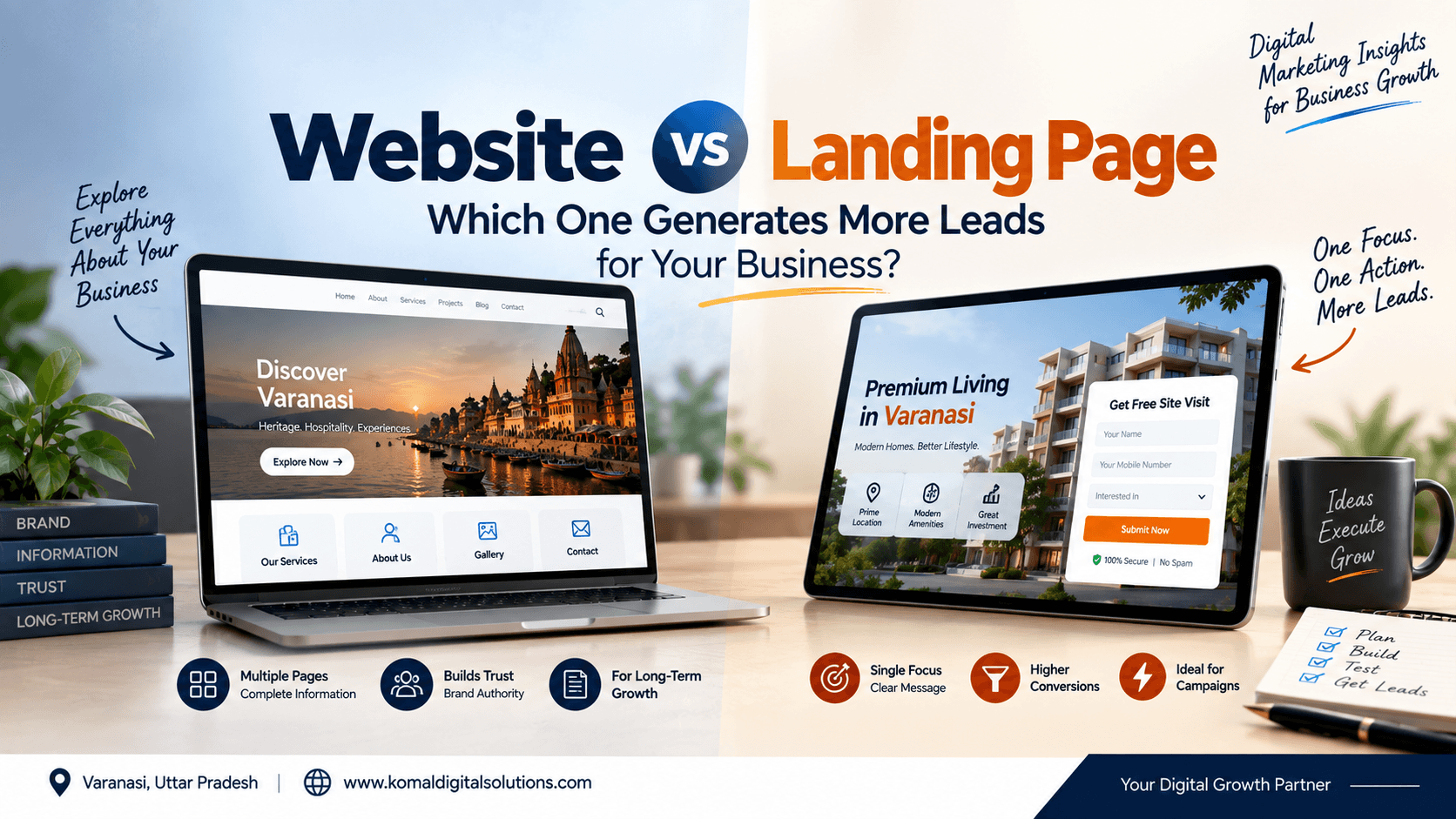 Website vs Landing Page: Which One Generates More Leads for Your Business?