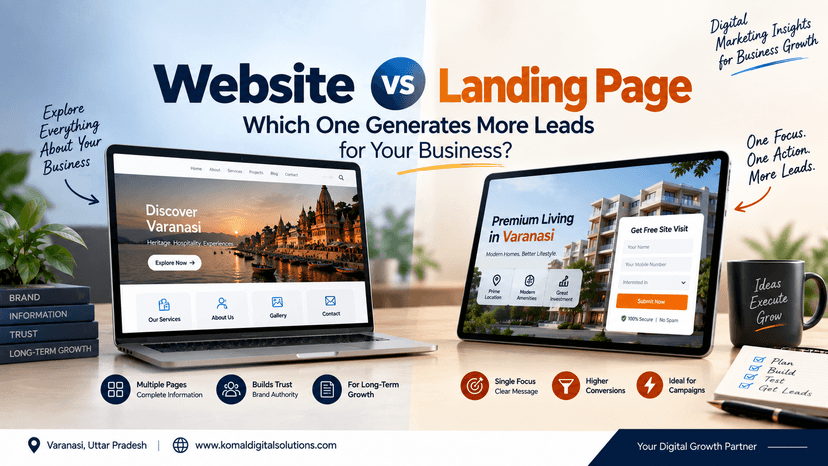 Website vs Landing Page: Which One Generates More Leads for Your Business?